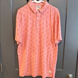 Linksoul Pink Patterned Polo Shirt